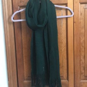 Thin green scarf